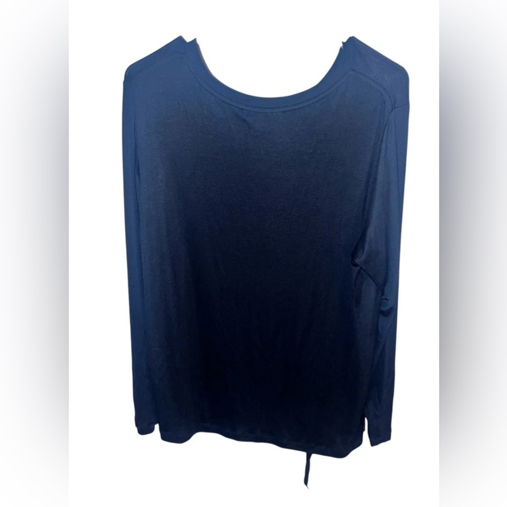 ALLSAINTS black long sleeve sz L round Neck Minimalist Monochrome Casual - Picture 2 of 4